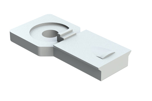AT11-027-0805 Mounting clip for AT Series, 8 position connectors, plastic, grey. 1011-027-0805