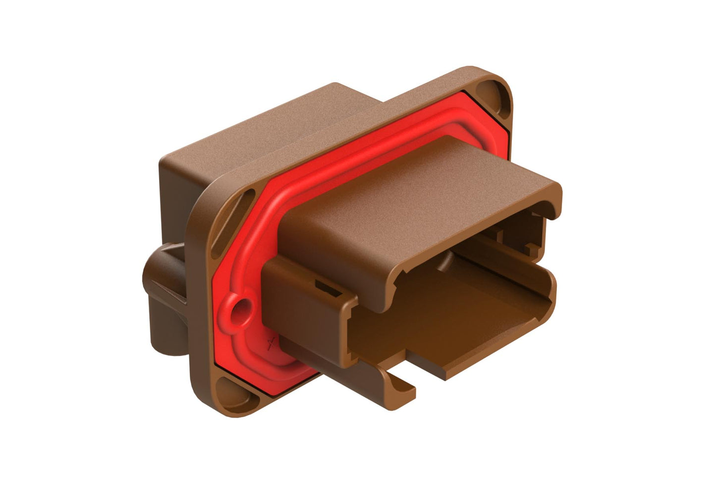 AT13-12PD-BM20CP 12 Position 90° Flange Mount PCB Receptacle