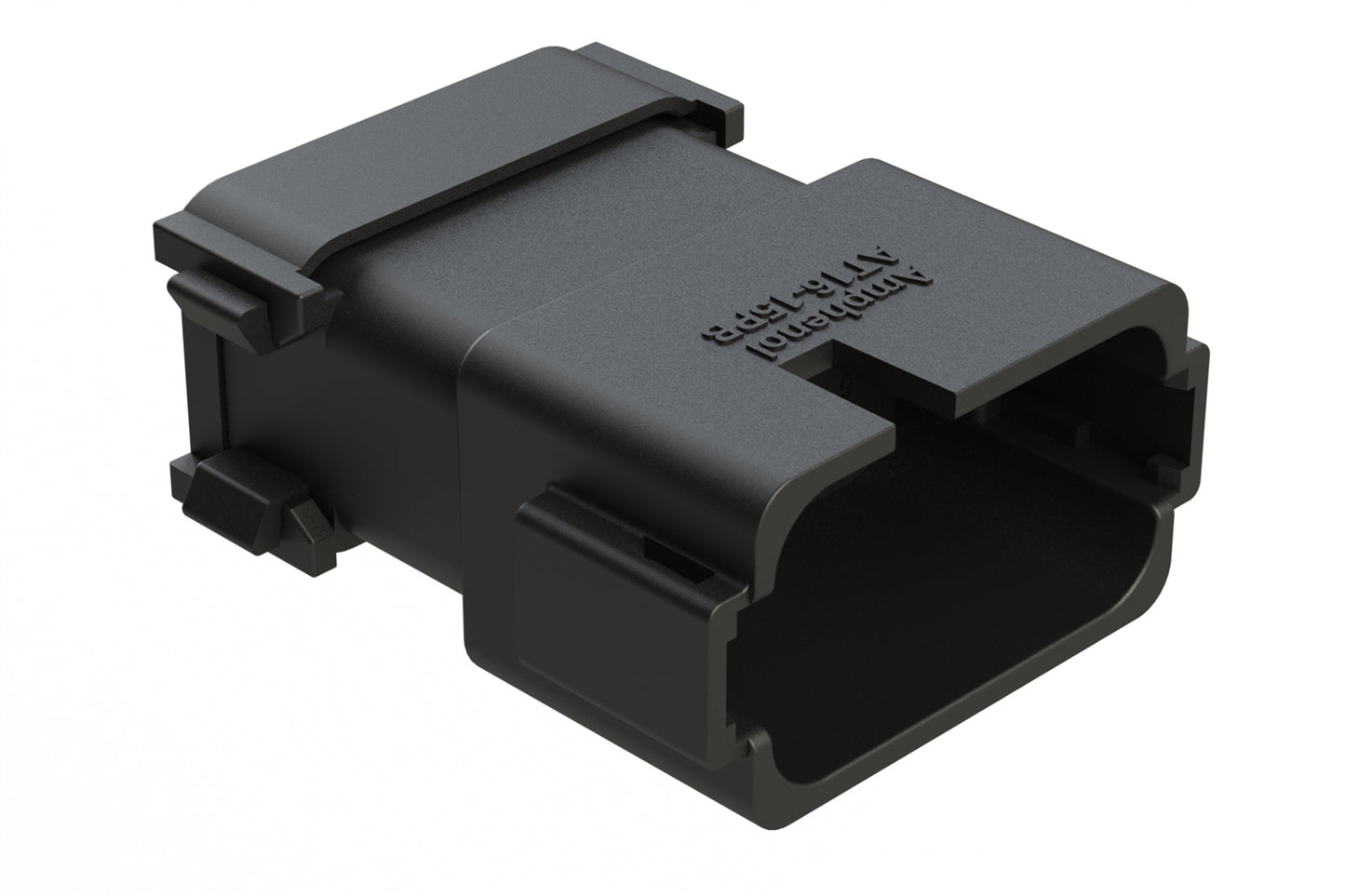 AT16-15PB-K003 15 Position Receptacle, Pin, Keyed B, End Cap, Reduced Diameter Seal, Black