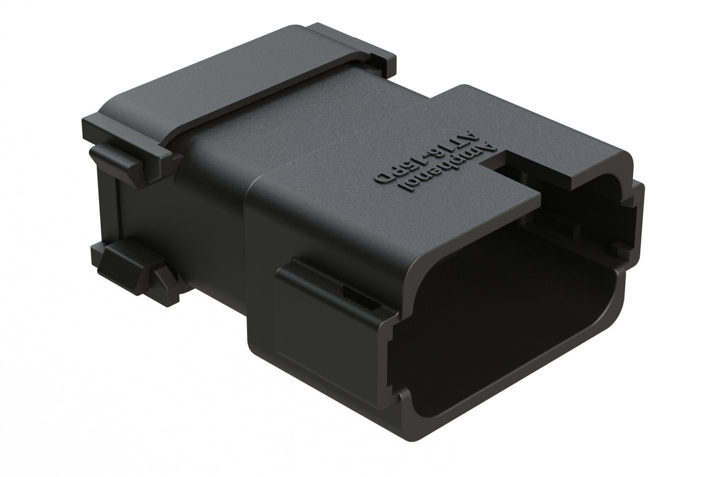 AT16-15PD-K003 15 Position Receptacle, Pin, Keyed D, End Cap, Reduced Diameter Seal, Black