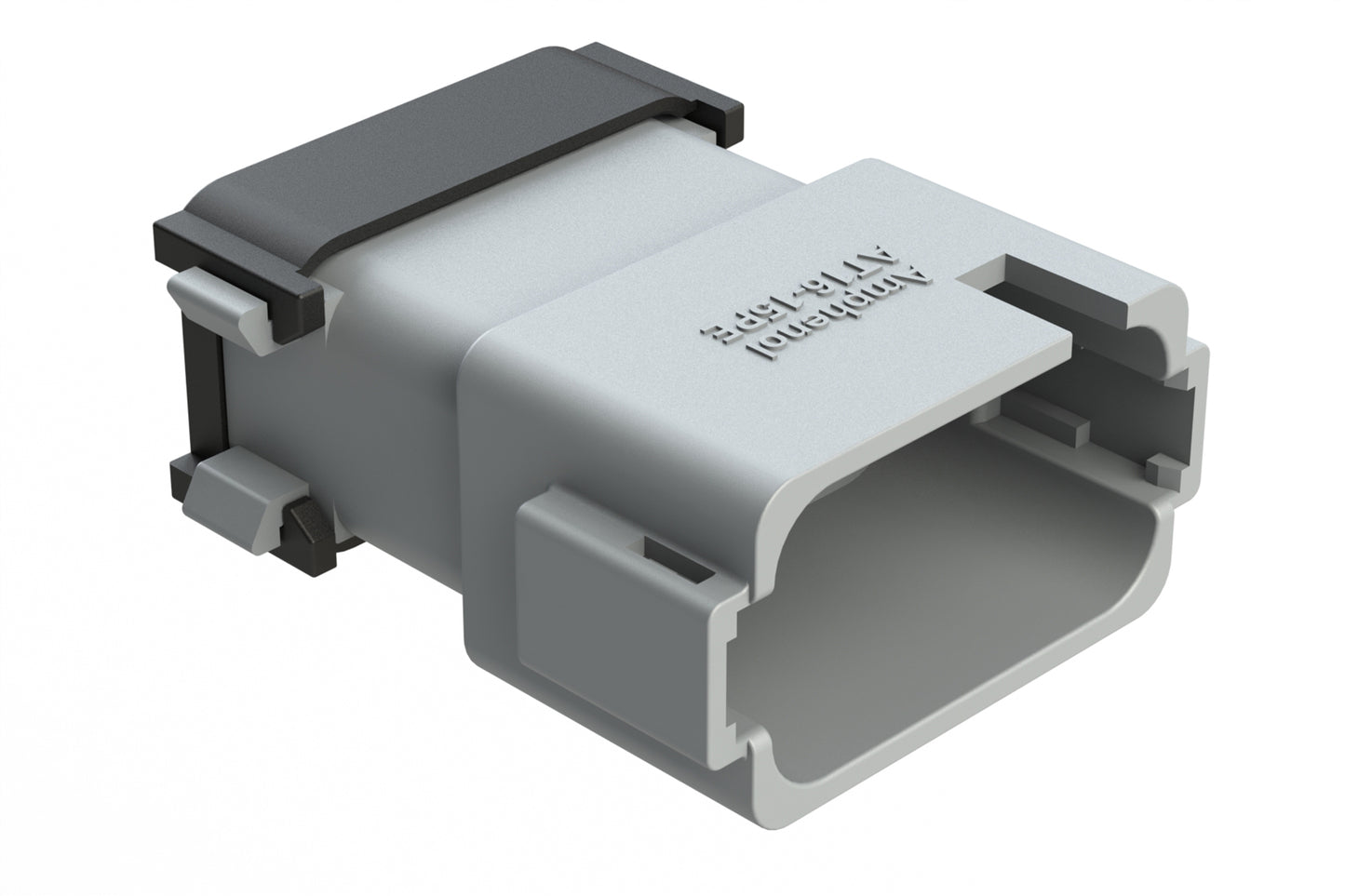 AT16-15PE-EK02 15 Position Receptacle, Pin, Keyed E, End Cap, Reduced Diameter Seal, Grey