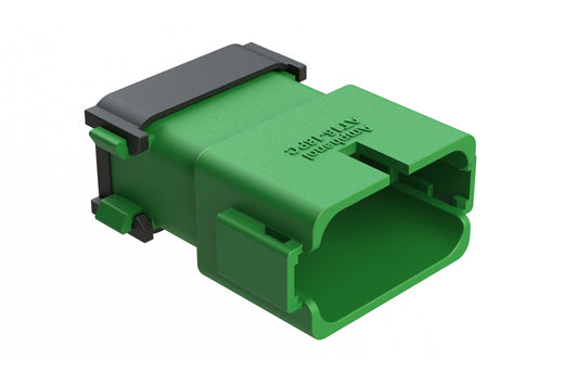 AT16-18PC-EK02 18 Position Receptacle, Pin, Keyed C, Green
