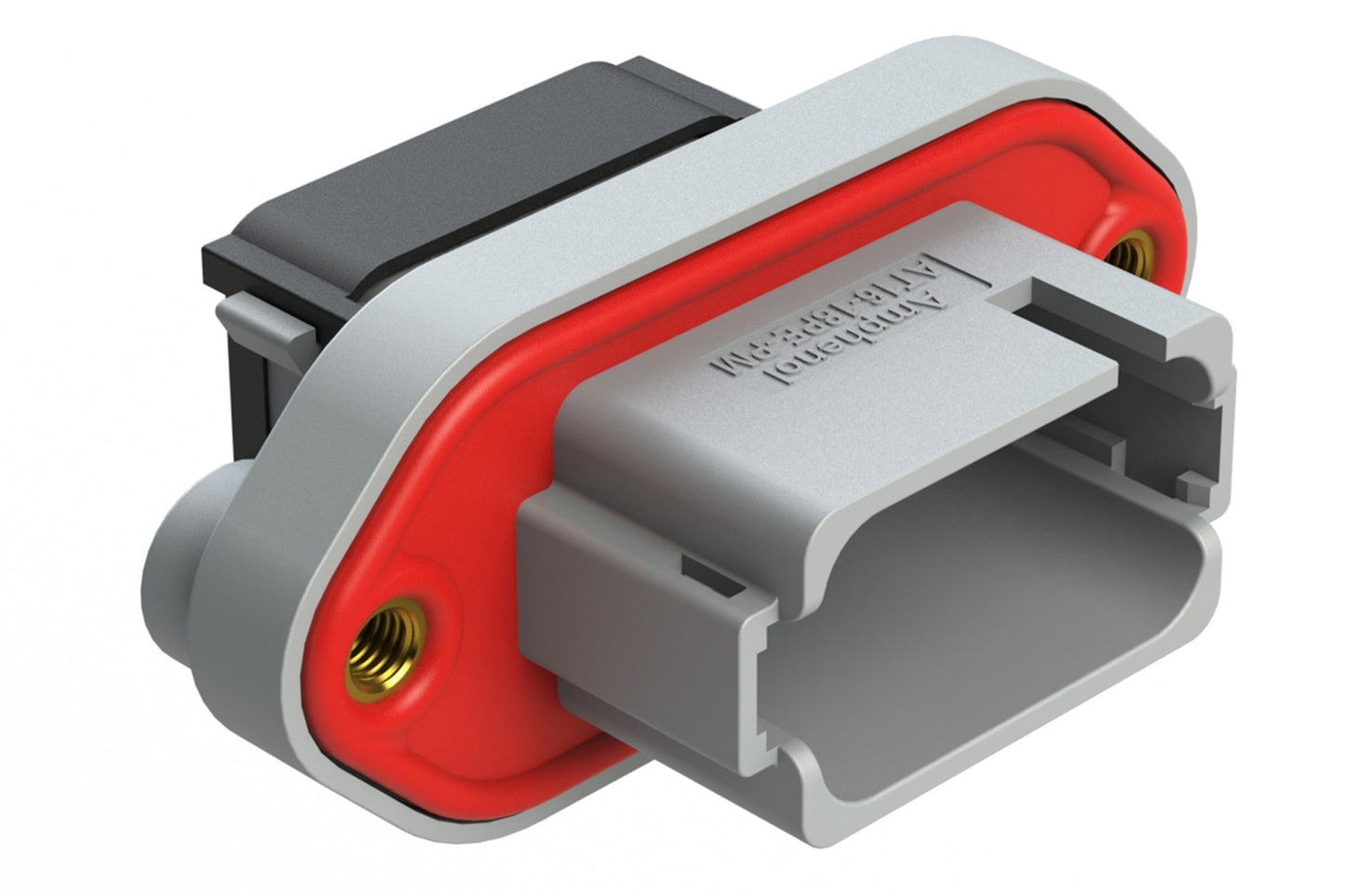 AT16-18PE-PM11 18 Position Panel Mount Receptacle, Pin, Keyed E, Grey