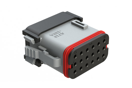 AT16-18SA-EK02 18 Position Plug, Keyed A, Grey. DT16-18SA-EK02
