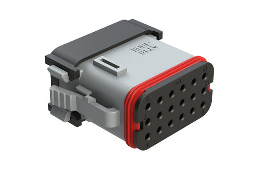 AT16-18SE-SR03 18 Position Plug, Keyed E, Grey. DT16-18SE-EK02