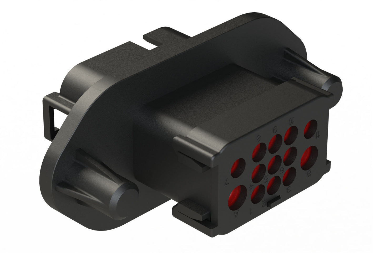 AT1612-13PB 13-Way Panel Mount Receptacle, No Gasket,Keyed B. (Wedgelock not required)