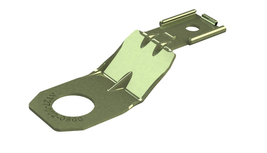 AT27-002-0800 Mounting clip for AT Series, 8 Positions connectors, steel, zinc plating, .512 [13.00 mm] dia. Hole. 1027-002-0800