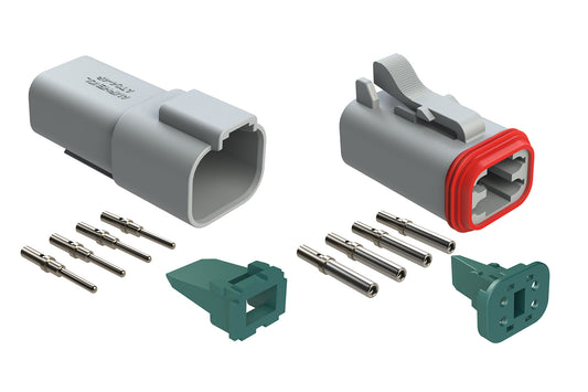 AT4PS-CKIT 4-Way Pin and Socket Plug, Receptacle, Wedge and Contacts Kit