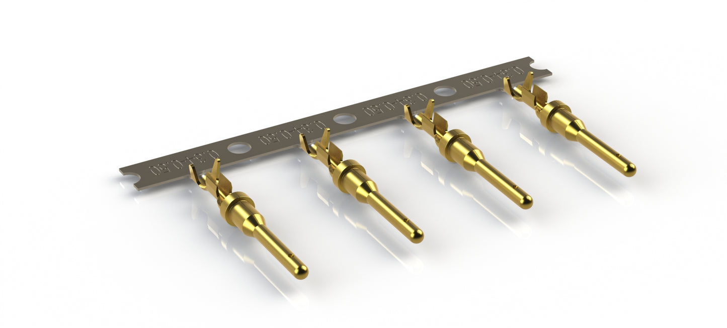 AT60-16-0844 Gold Plated, Male Stamped & Formed, Contact, Size 16, 20-22AWG 4000 pcs. Reel