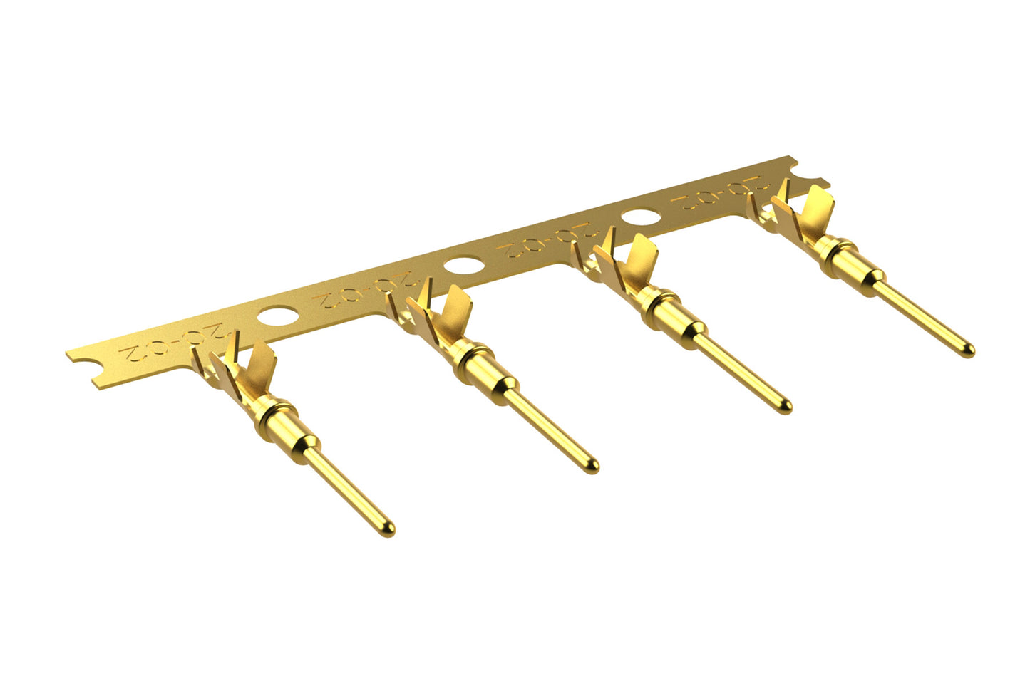 AT60-20-0244 Male Contact, Stamped, Size 20, 16-22AWG, Gold Plated. 1060-20-0244