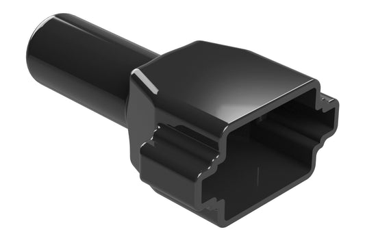 AT8S-BT-BK Boot (Backshell) for 8-way Plug, Black. DT8S-BT-BK