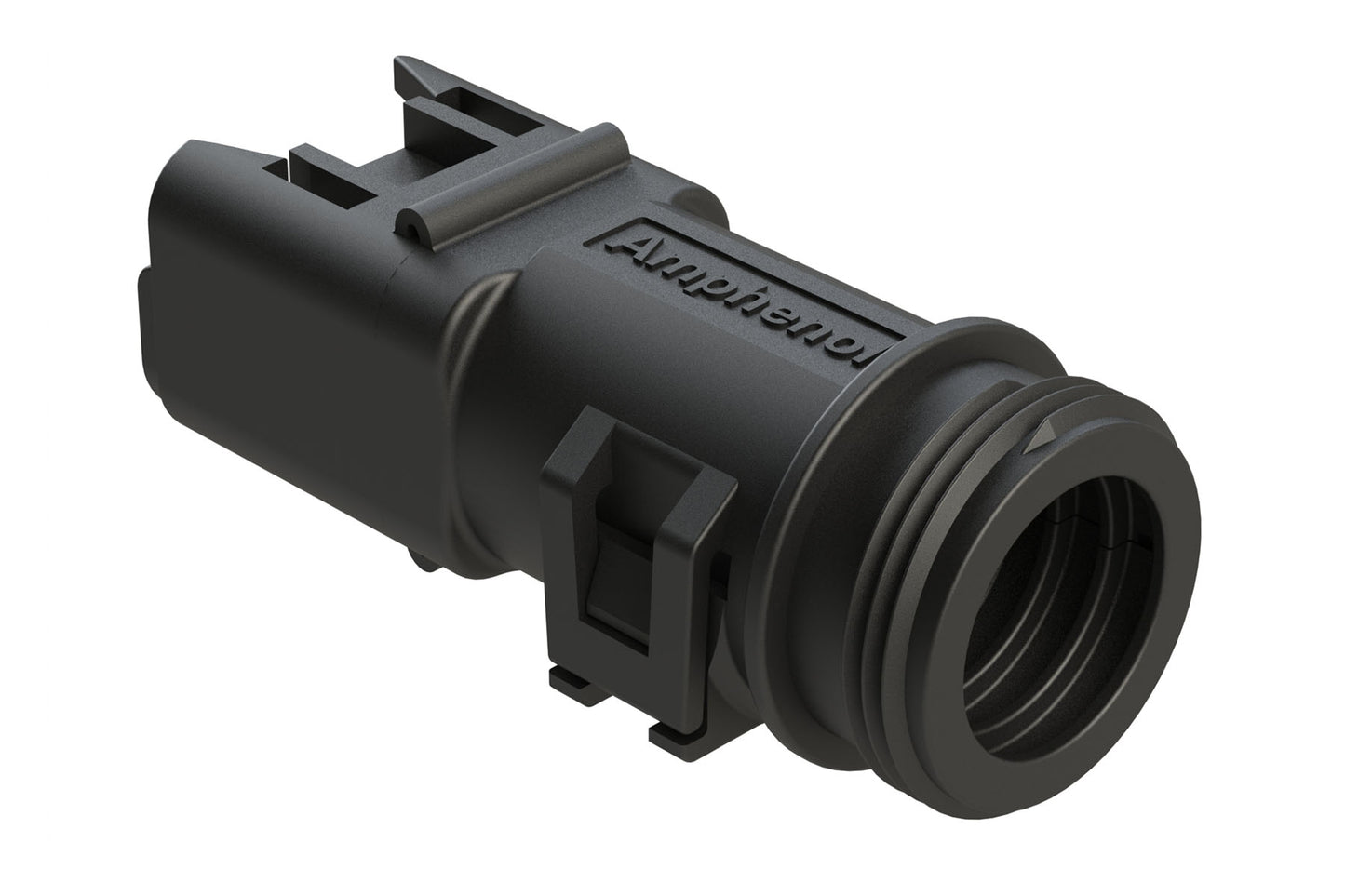 ATBS-227-0205 2 Position Backshell, fits AT06-2S* Plugs, Black. 1011-227-0205