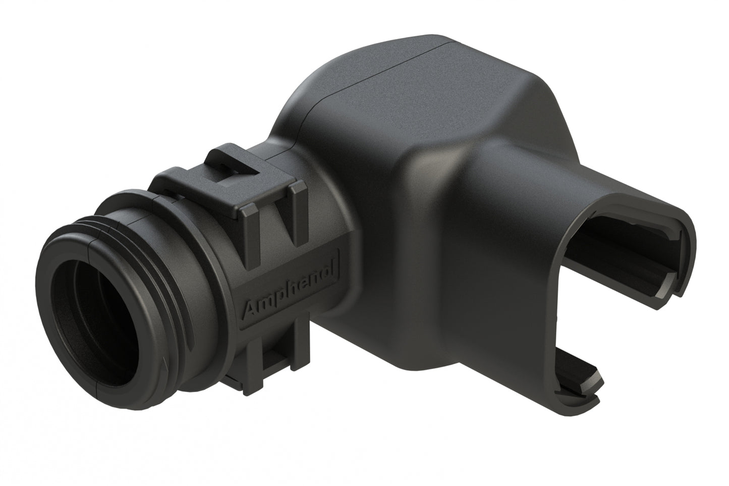 ATBS-232-0305 Backshell for 3 Position Plugs, 90°. Cable Exit Designed for Corrugated Tube NW 7.5, 8.5, 10