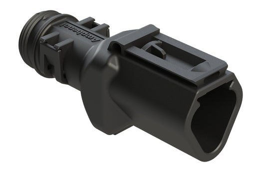 ATBS-233-0305 3 Position Backshell, fits AT04-3P* Receptacles, Enhanced Dovetail for Mounting Clips, Black. 1011-233-0305