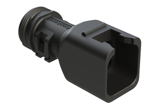 ATBS-239-0605 6 Position Backshell, fits AT06-6S* Plugs, Black. 1011-239-0605