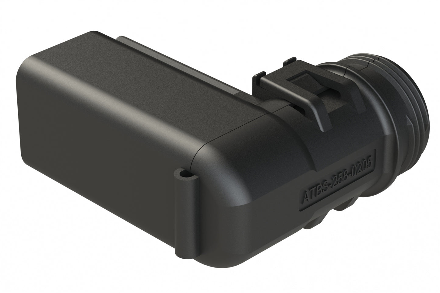 ATBS-236-0405 Backshell for 4 Position Plugs, 90°. Cable Exit Designed for Corrugated Tube NW 6, 7.5 ,8.5 & 10