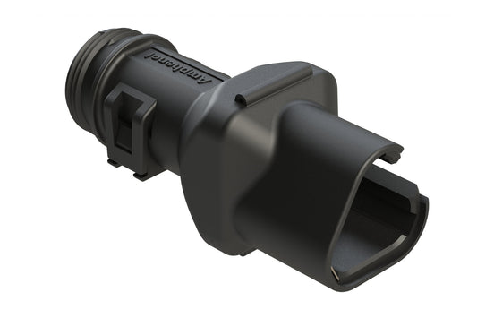 ATBS-259-0305 3 Position Backshell, fits AT06-3S* Plugs, Internal Strain Relief, Black. 1011-259-0305