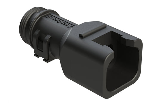 ATBS-263-0405 4 Position Backshell, fits AT06-4S* Plugs, Internal Strain Relief, Black. 1011-263-0405