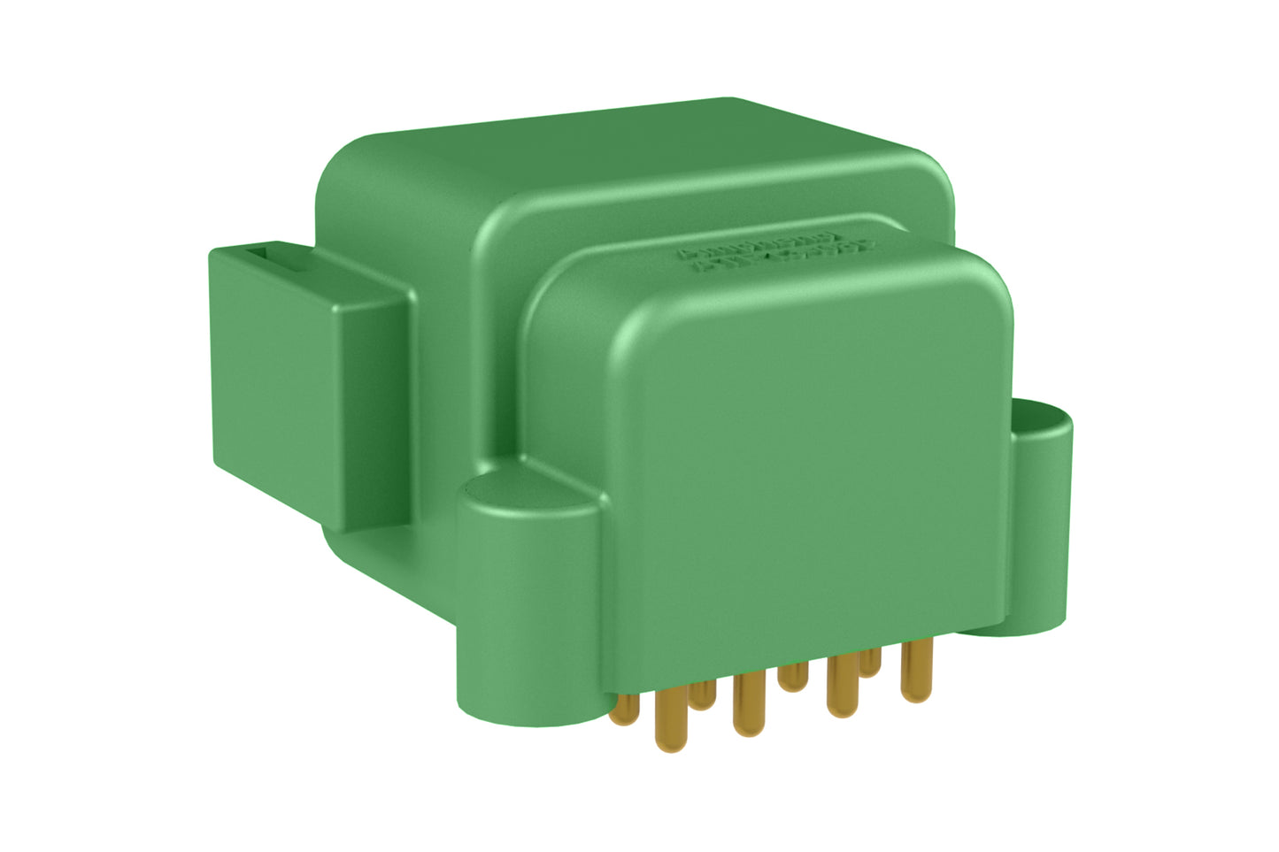 ATF13-08PC-BM11 Board Mount Header, Right Angle, AT, 8 Pin, C-key, Self-Threading, Gold plated Contacts