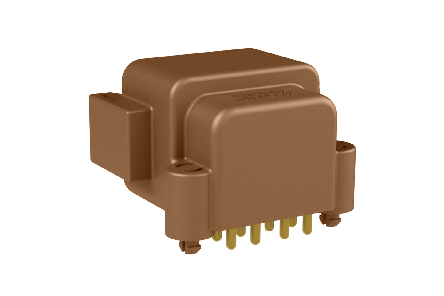 ATF13-08PD-BM01 Board Mount Header, Right Angle, AT, 8 Pin, D-key, Snap Fit, Gold Plate