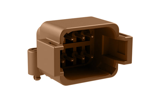 ATF13-08PD-BM03 Board Mount Header, Right Angle, AT, 8 Pin, D-key, Snap Fit, Tin plate