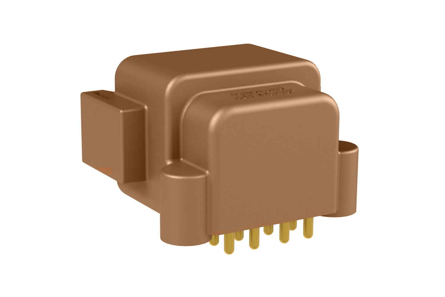 ATF13-08PD-BM11 Board Mount Header, Right Angle, AT, 8 Pin, D-key, Self-Threading, Gold Plated Contacts