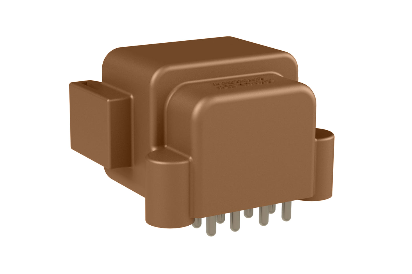 ATF13-08PD-BM13 Board Mount Header, Right Angle, AT, 8 Pin, D-key, Self-Threading, Tin Plated Contacts