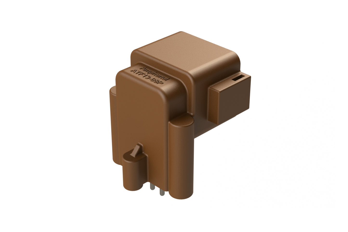 ATF13-08PD-BM33 Board Mount Header, Right Angle, AT, 8 Pin, 3X Self-Threading, Extended Height, Tin Plated Contacts