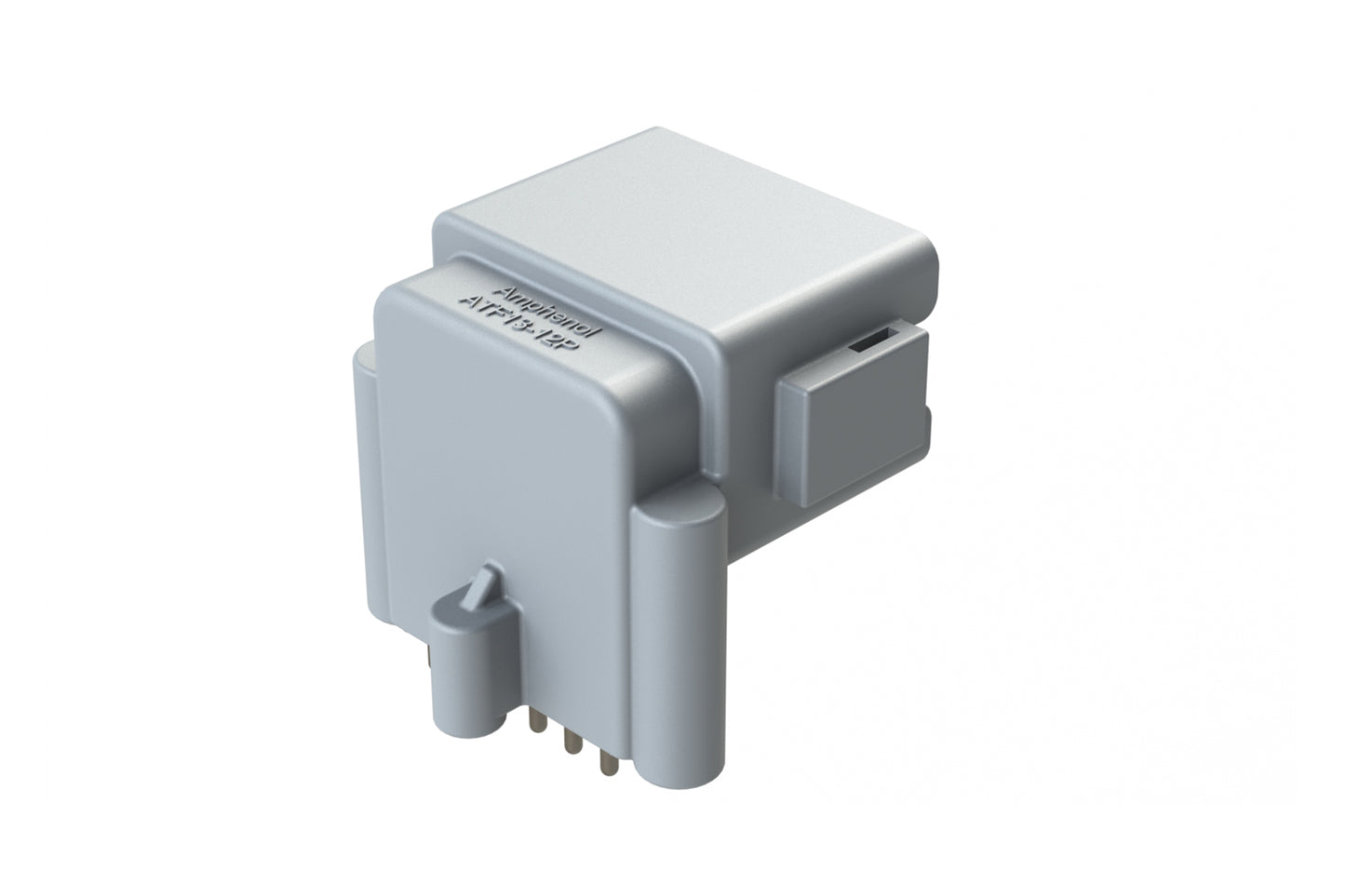 ATF13-12PA-BM33 Board Mount Header, Right Angle, AT, 12 Pin, A-key, 3X Self-Threading, Extended Height, Tin Plated Contacts