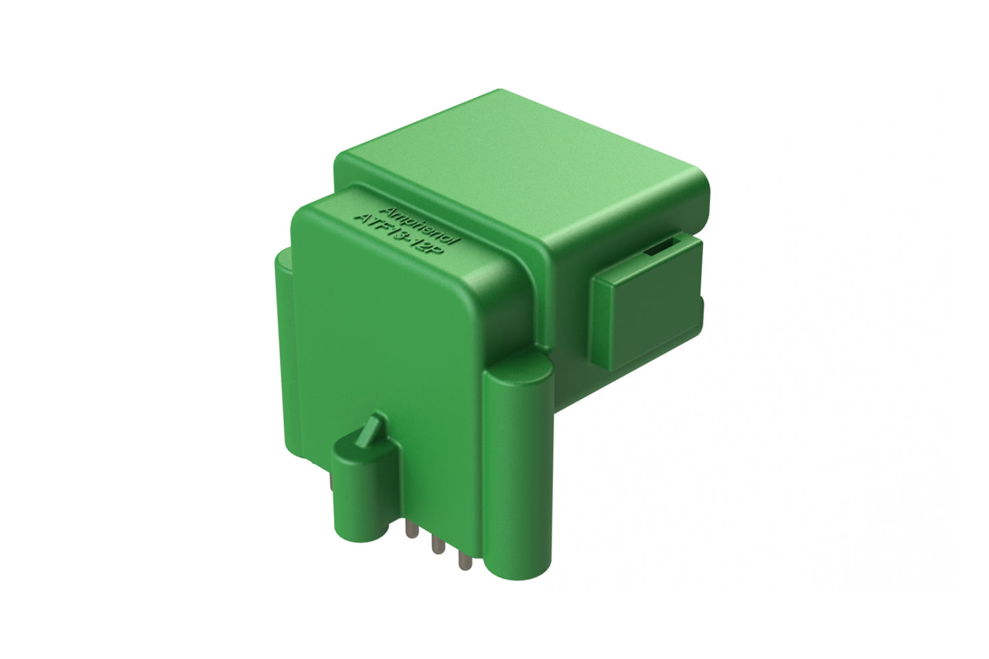 ATF13-12PC-BM33 Board Mount Header, Right Angle, AT, 12 Pin, C-key, 3X Self-Threading, Extended Height, Tin Plated Contacts