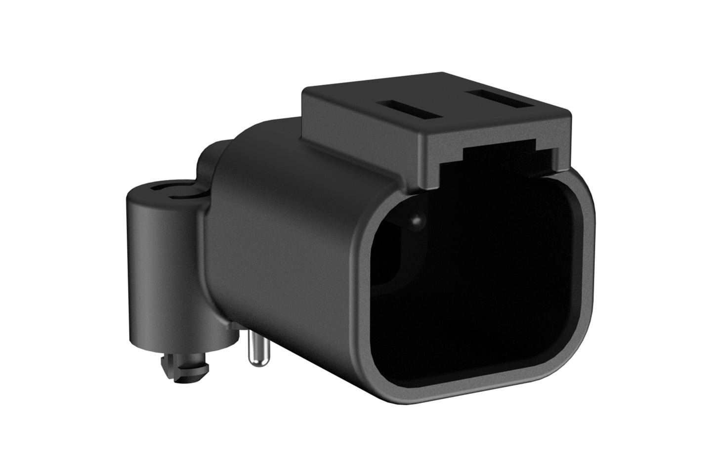 ATF13-2P-BM03 Board Mount Header, Right Angle, AT, 2 Pin, Snap Fit, Tin plate