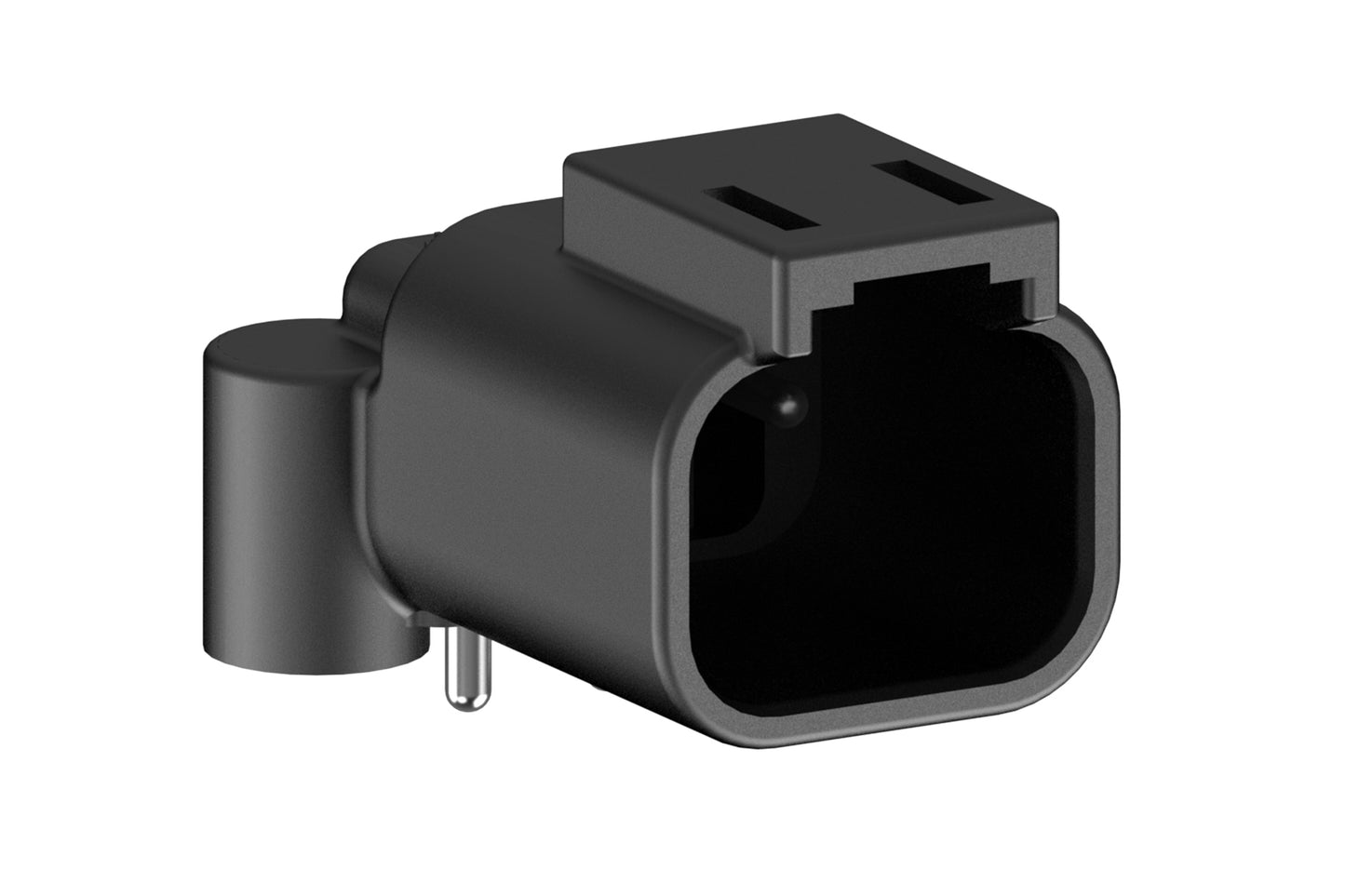 ATF13-2P-BM13 Board Mount Header, Right Angle, AT, 2 Pin, Self-Threading, Tin Plated Contacts. DTF13-2P