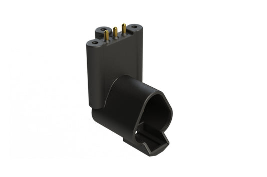 ATF13-3P-BM31 Board Mount Header, Right Angle, AT, 3 Pin, 3X Self-Threading, Extended Height, Gold Plated Contacts