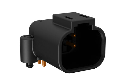 ATF13-4P-BM03 Board Mount Header, Right Angle, AT, 4 Pin, Snap Fit, Tin plate