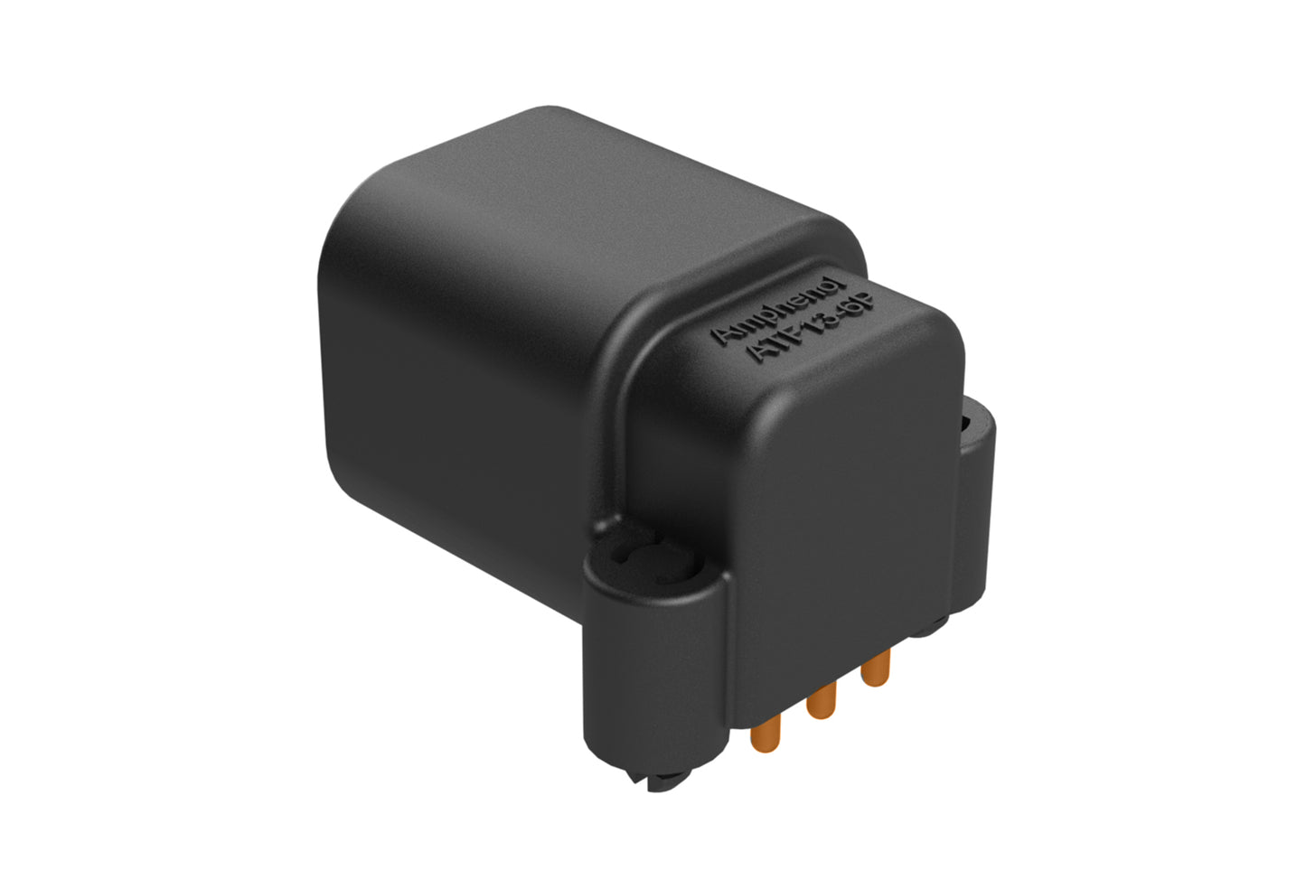 ATF13-6P-BM03 Board Mount Header, Right Angle, AT, 6 Pin, Snap Fit, Tin plate