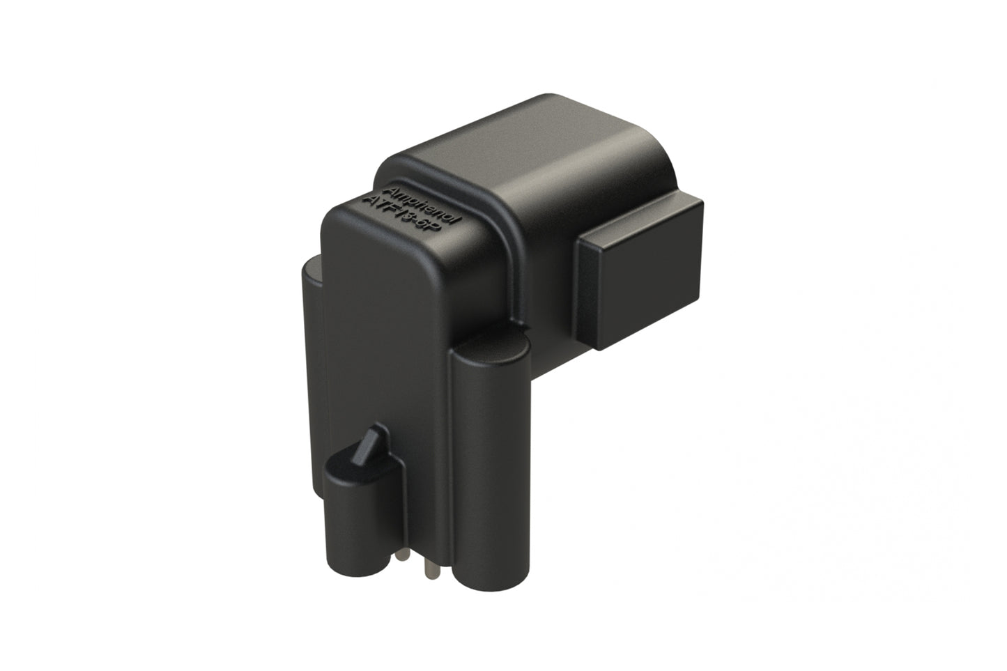 ATF13-6P-BM33 Board Mount Header, Right Angle, AT, 6 Pin, 3X Self-Threading, Extended Height, Tin Plated Contacts