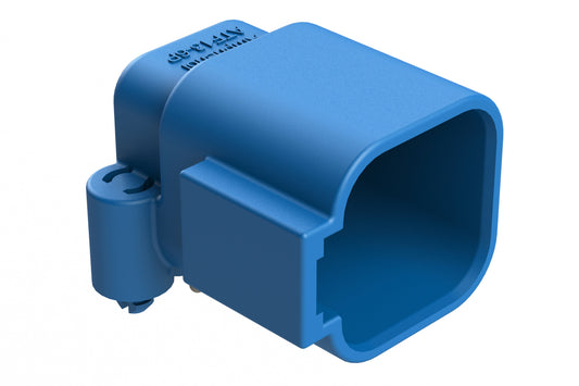 ATF13-6P2-BM03BLU Board Mount Header, Right Angle, AT, 6 Pin, Snap Fit, Tin plate, P2 key