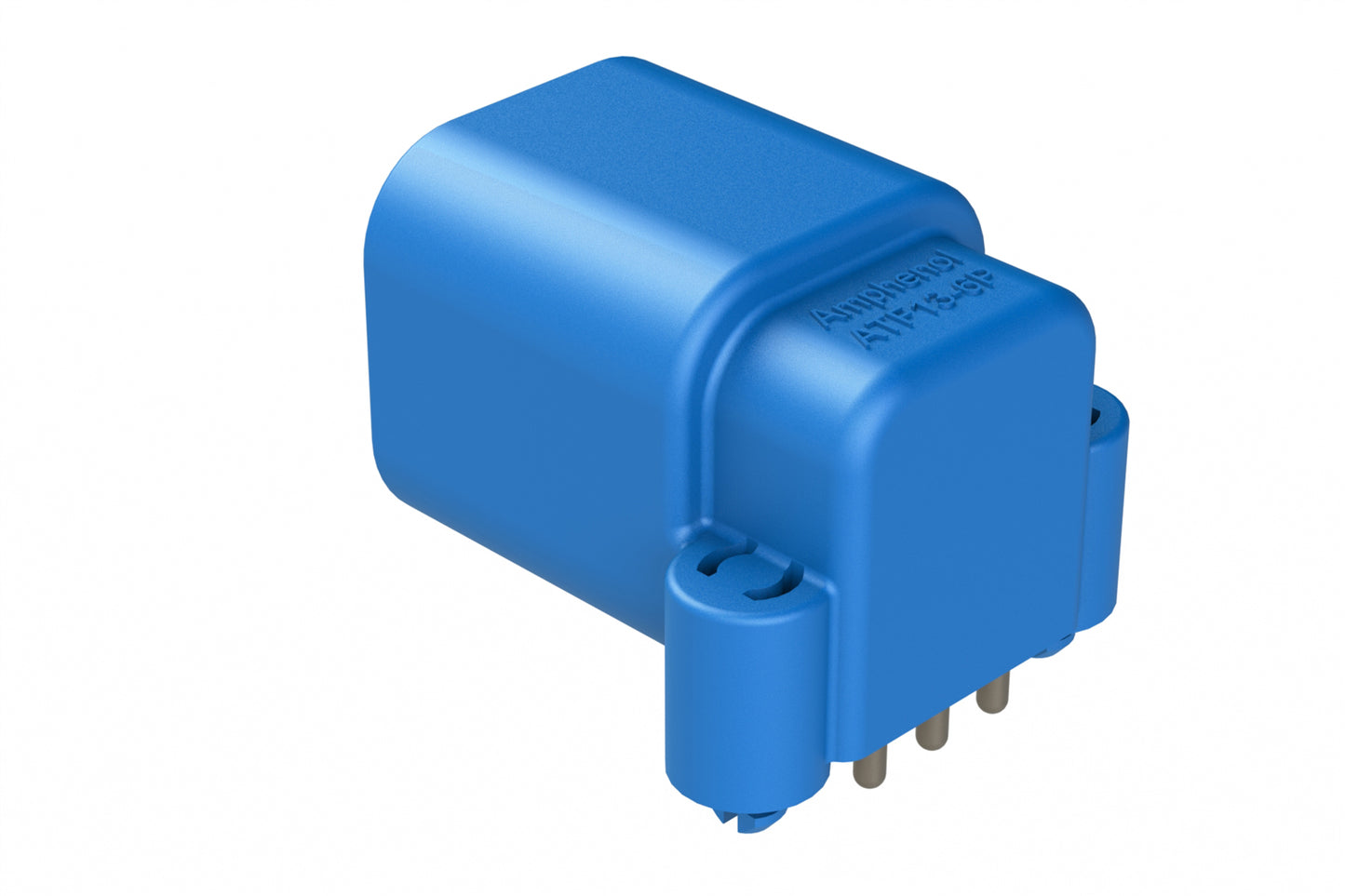 ATF13-6P2-BM03BLU Board Mount Header, Right Angle, AT, 6 Pin, Snap Fit, Tin plate, P2 key