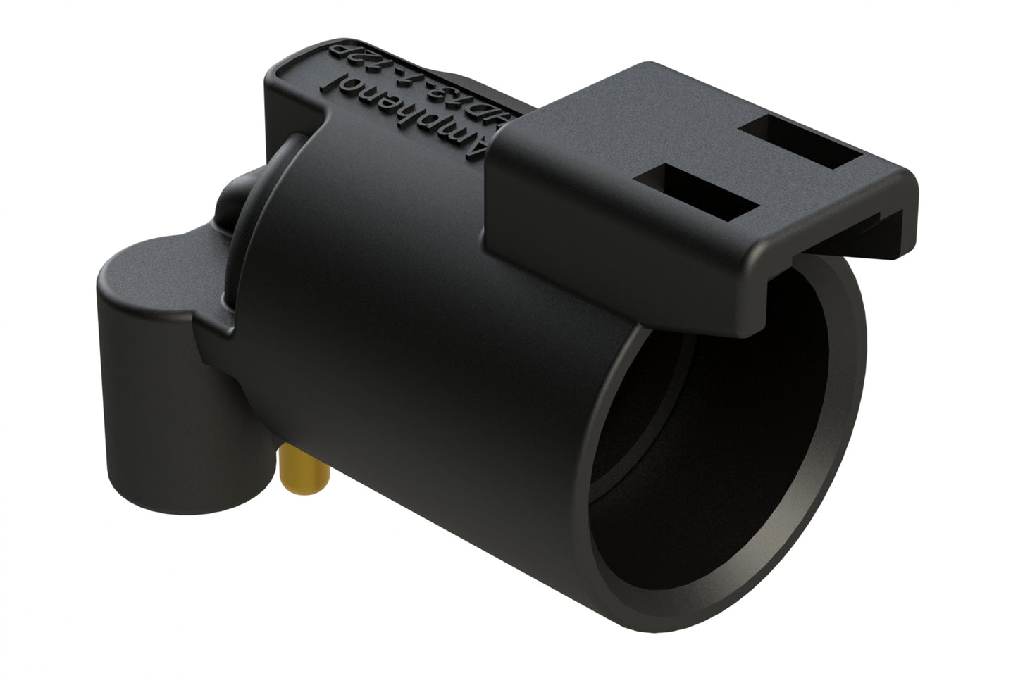 ATFHD13-1-12P-BM11 1 Position, Right Angle Board Mount Receptacle, Pin, Self-Threading, Gold Plated Size 12 Contact