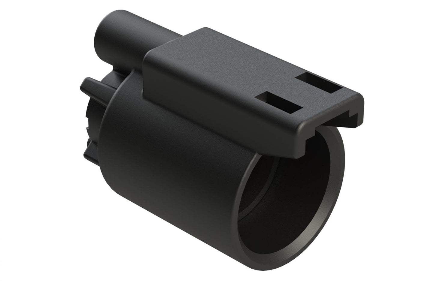 ATHD04-1-12P-BM14 Single Pole Receptacle, Pin, Size 12 Contact, Self-Threading, Tin Plated, Potting, Black