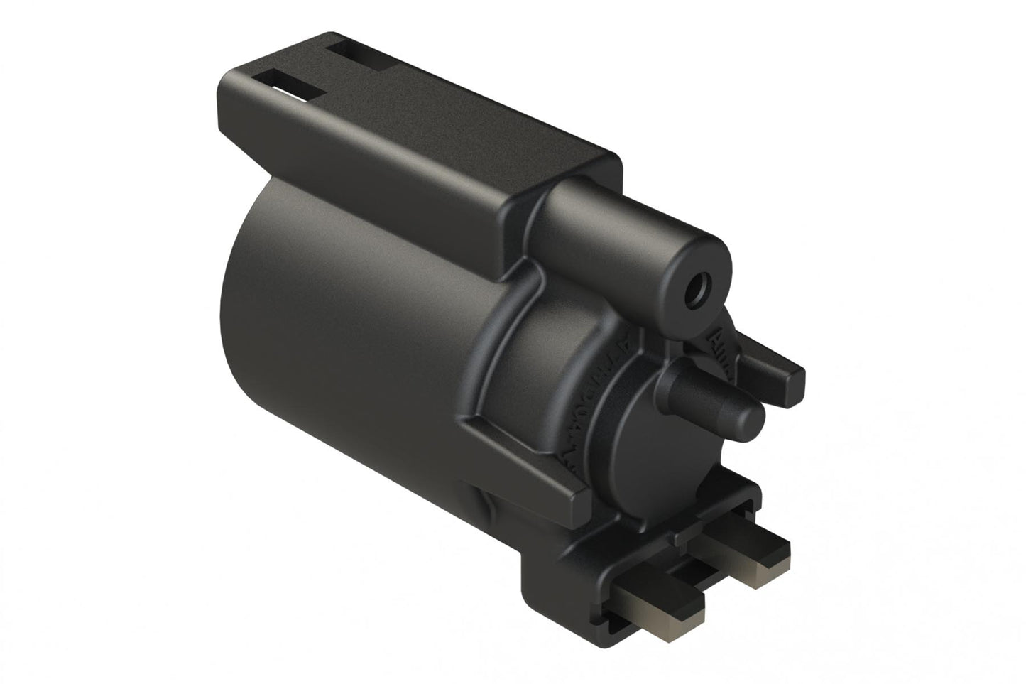 ATHD04-1-8P-BM13 Single Pole Receptacle, Pin, Size 8 Contact, Self-Threading, Nickel Plated, Black