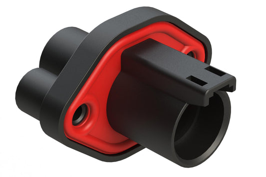 ATHD04-1-8P-PM11 Single Pole, Receptacle, Pin, Size 8, Flange Mount, Self Threading, Black