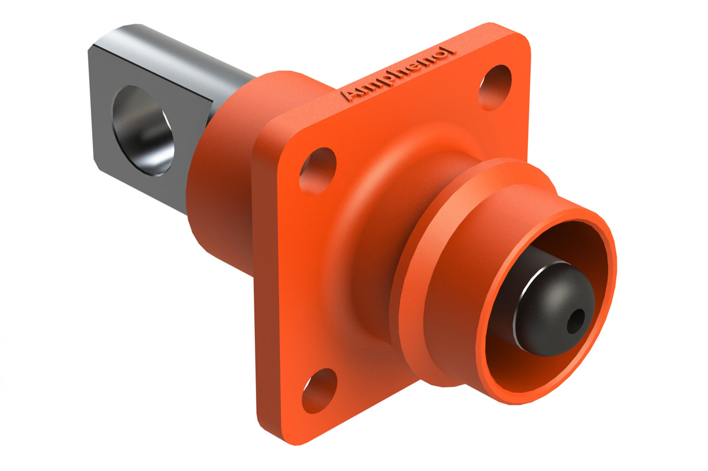 ATHP041P08NN-H1-ORG 8mm Receptacle with Flat Tail Contact, Pin,180A/1000V, Orange