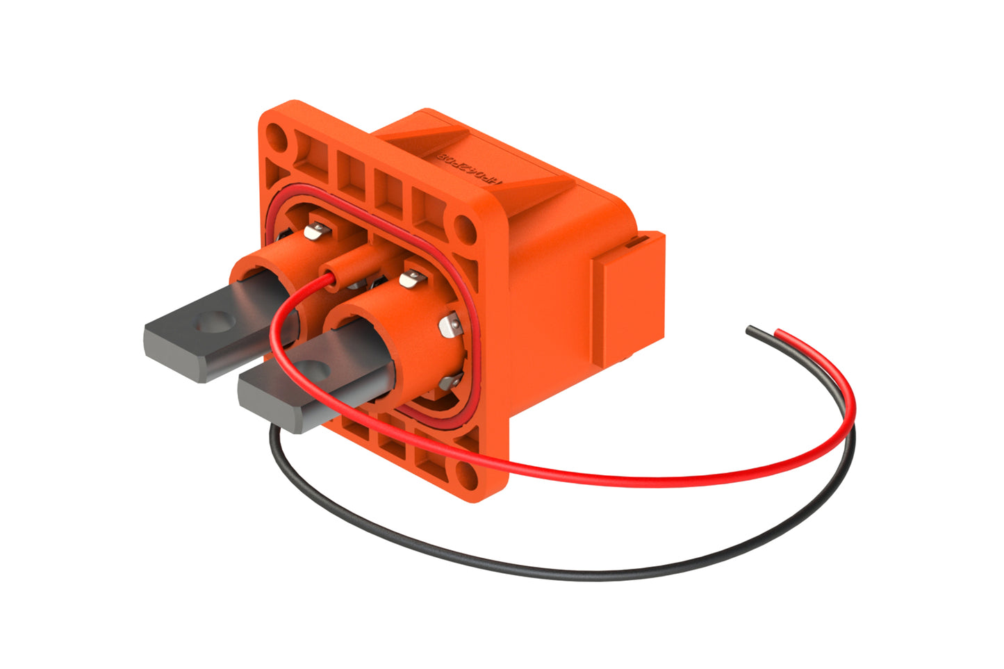 ATHP042P08EL16-H1 2 Position EMC Receptacles with High Voltage Interlock Loop, 180 A, 50mm² Power Cable, #16 Signal Contact, Flat hole tail contact. Contacts included