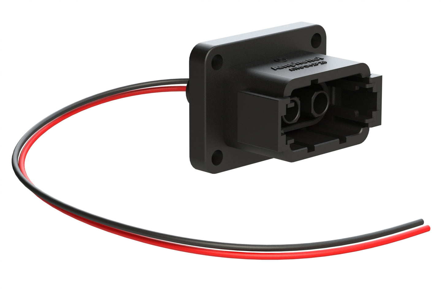 ATHP042P25EL-BLK 2 Position Receptacle with High Voltage Interlock Loop and EMC Shielding, A Position, Black. Contacts ordered separately.