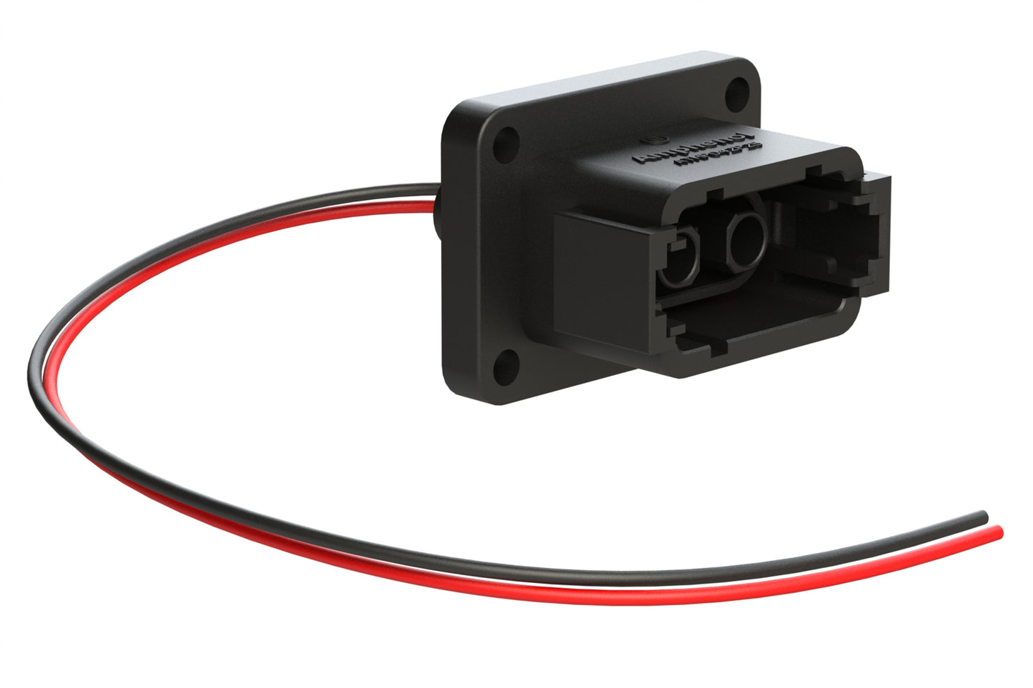 ATHP042P25ELC-BLK 2 Position Receptacle with High Voltage Interlock Loop and EMC Shielding, C Position, Black. Contacts ordered separately.