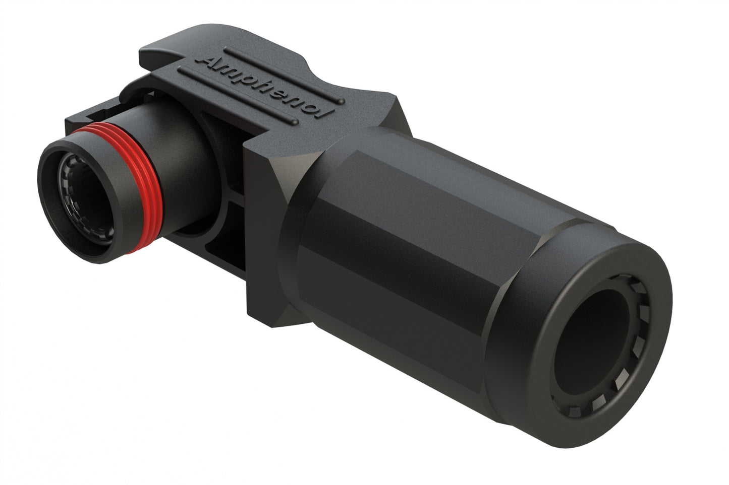 ATHP061RS08NN-35 8mm right angle plug, 130A/1000V, Socket, black, wire range 35 mm²