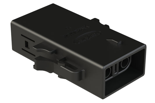 ATHP062S25EL-S1-BLK 2 Position EMC Plug with High Voltage Interlock Loop, A Key, 6.5-7.5mm Cable Range, Black. Contacts ordered separately.