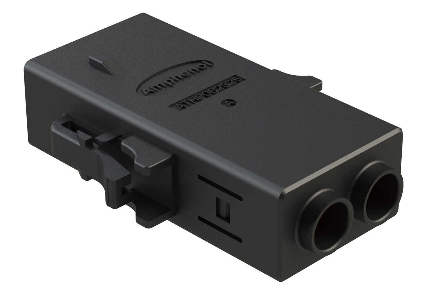 ATHP062S25EL-S2-BLK 2 Position EMC Plug with High Voltage Interlock Loop, A Key, 4.8-5.8mm Cable Range, Black. Contacts ordered separately.