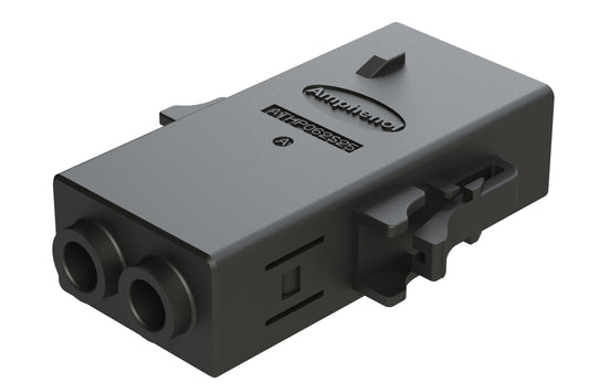 ATHP062S25EL-S2-BLK 2 Position EMC Plug with High Voltage Interlock Loop, A Key, 4.8-5.8mm Cable Range, Black. Contacts ordered separately.